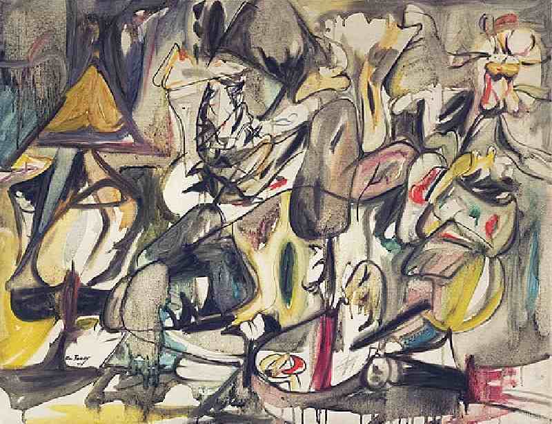 The leaf of the artichoke is an owl od Arshile Gorky