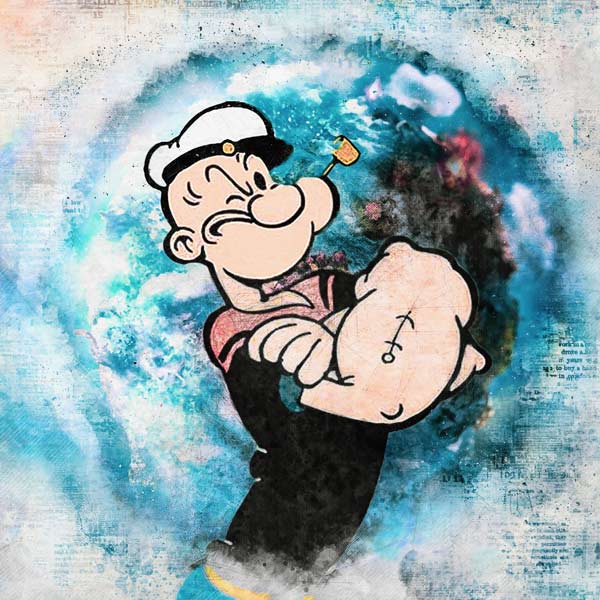Popeye peinture fin od Benny Arte