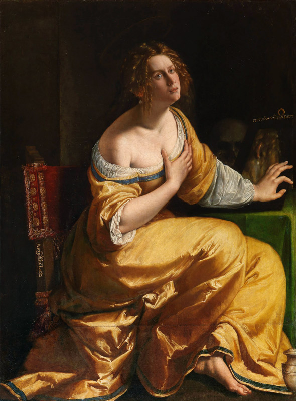 Self-Portrait as Mary Magdalene od Artemisia Gentileschi
