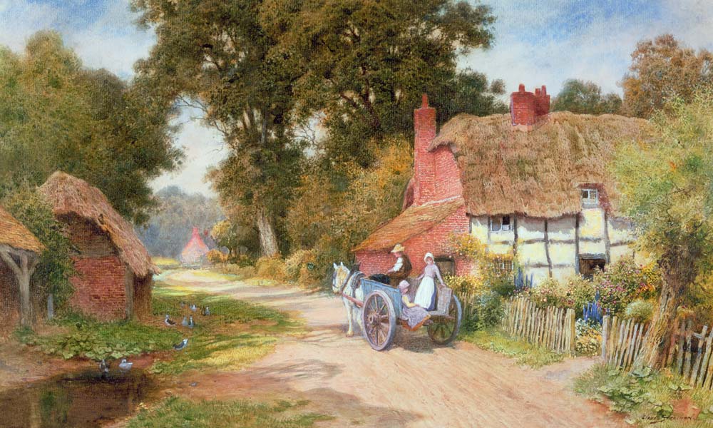 A Warwickshire Lane od Arthur Claude Strachan