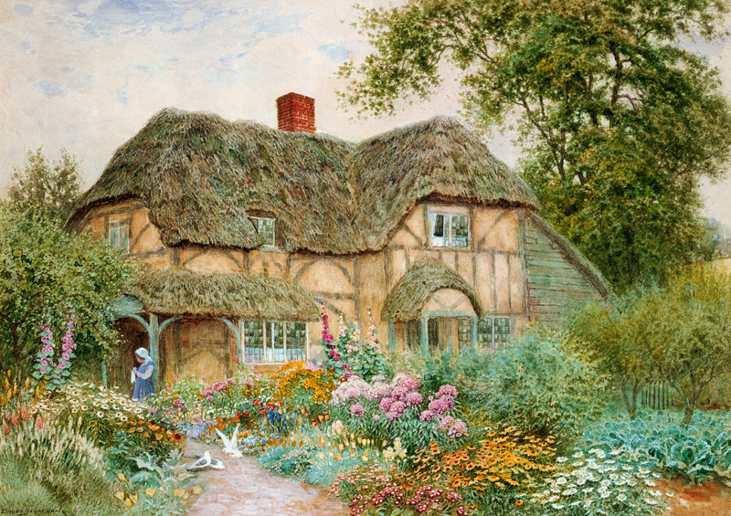 A Surrey Cottage od Arthur Claude Strachan