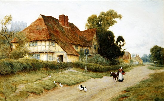 The Village Inn od Arthur Claude Strachan