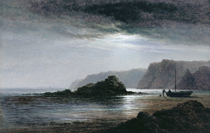 Coastal Landscape by Moonlight od Arthur Gilbert
