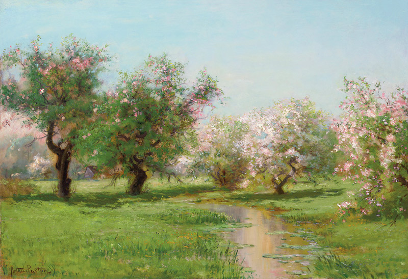 Obstbäume im Frühling. od Arthur Parton