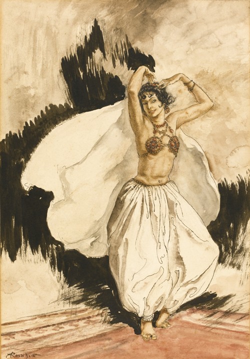 Anitra's Dance. Illustration for Peer Gynt by Henrik Ibsen od Arthur Rackham