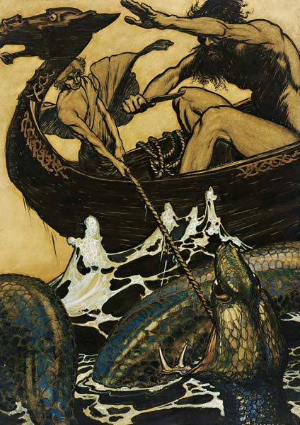 Illustration for "The Edda" od Arthur Rackham