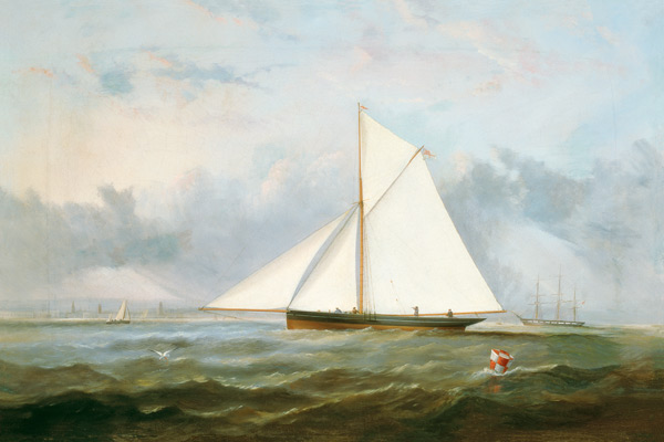 A Cutter Yacht off Ryde od Arthur Wellington Fowles