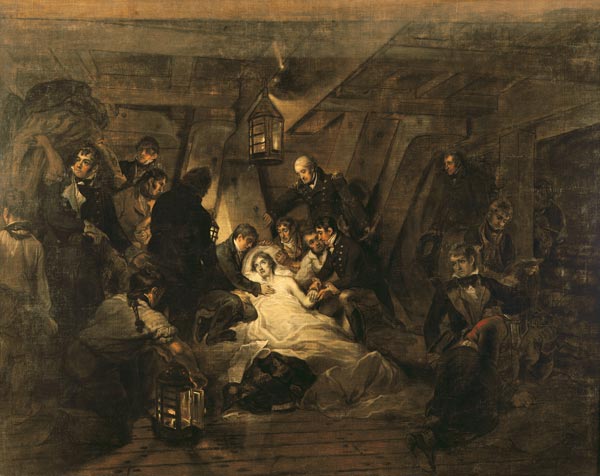 The Death of Nelson, 21st October 1805 od Arthur William Devis