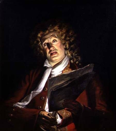 Portrait of an Actor, Charles Dibdin (1745-1814) od Arthur William Devis