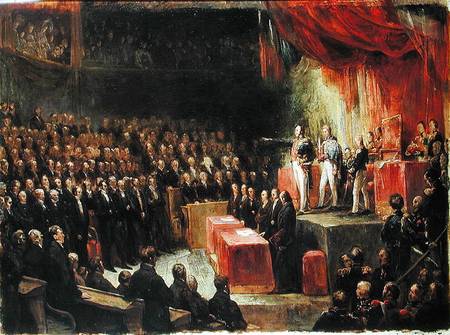 Study for King Louis-Philippe (1773-1850) Swearing his Oath to the Chamber of Deputies od Ary Scheffer