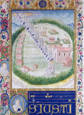 The Dream of St. Romauld (c.951-1027) c.1502 (vellum) od Attavante di Gabriello di Vanti di Bartolo