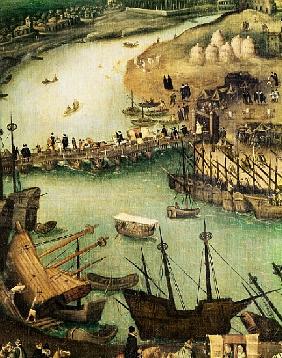 The Port of Seville, c.1590 (detail)