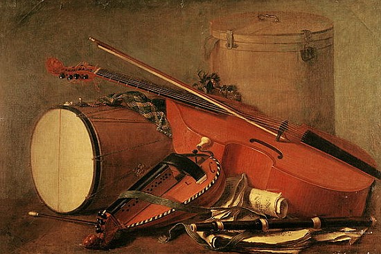 Musical Instruments od (attr. to) Henri Horace Roland de la Porte