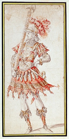 Costume design for Carousel, c.1662 od (attr. to) Henry Gissey