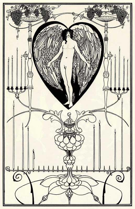 Illustration for "The Mirror of Love" by Marc-André Raffalovich od Aubrey Vincent Beardsley