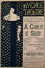 Poster for the comedy A Comedy of Sighs od Aubrey Vincent Beardsley