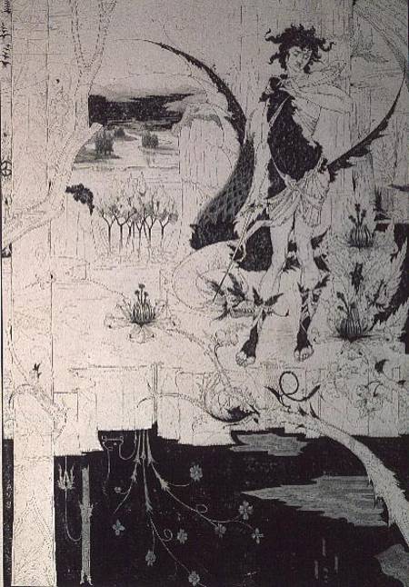 Siegfried, from Act II of 'The Ring of the Nibelung' by Wagner od Aubrey Vincent Beardsley