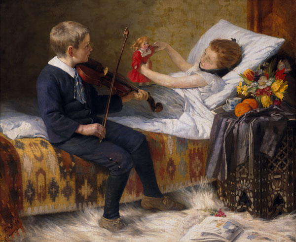 The serenade at the sickbed. od August Frind