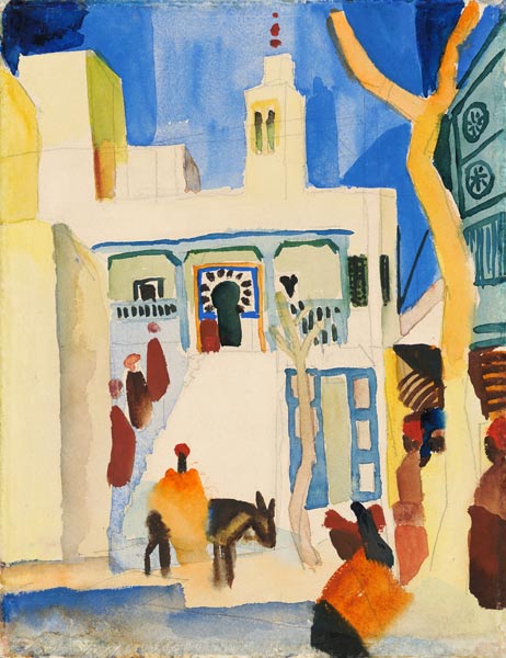 View at a mosque od August Macke