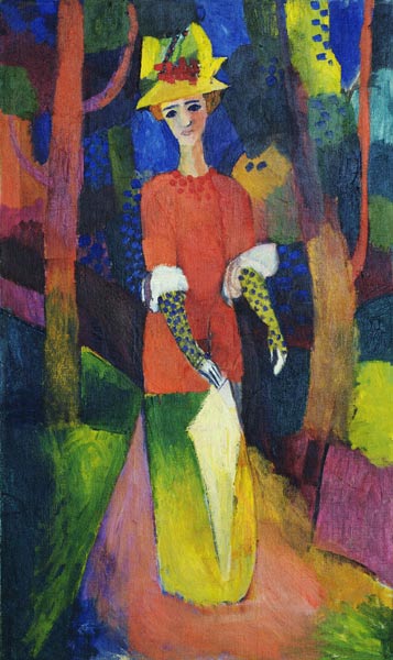 Lady in a Park od August Macke