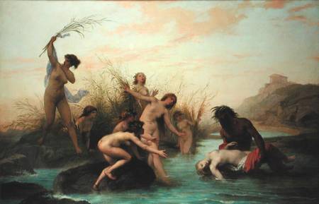 A River God Rescuing a Naiad od Auguste Barthelemy Glaize