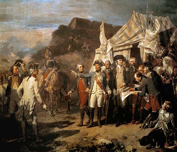 Siege of Yorktown, 17th October 1781 od Auguste Couder