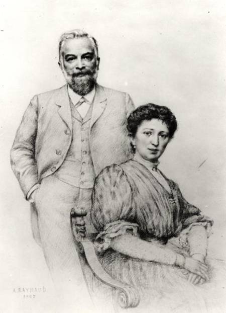 Adolphe Giraudon (1849-1929) and his wife, Claire od Auguste Raynaud