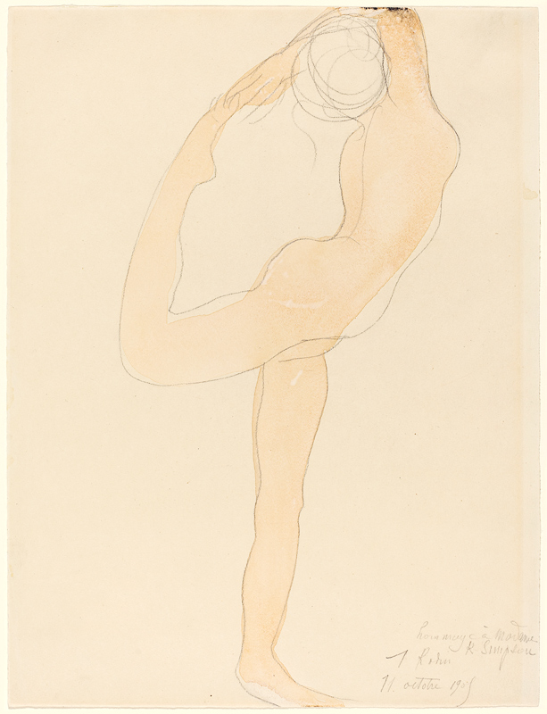 Tančíci silueta od Auguste Rodin