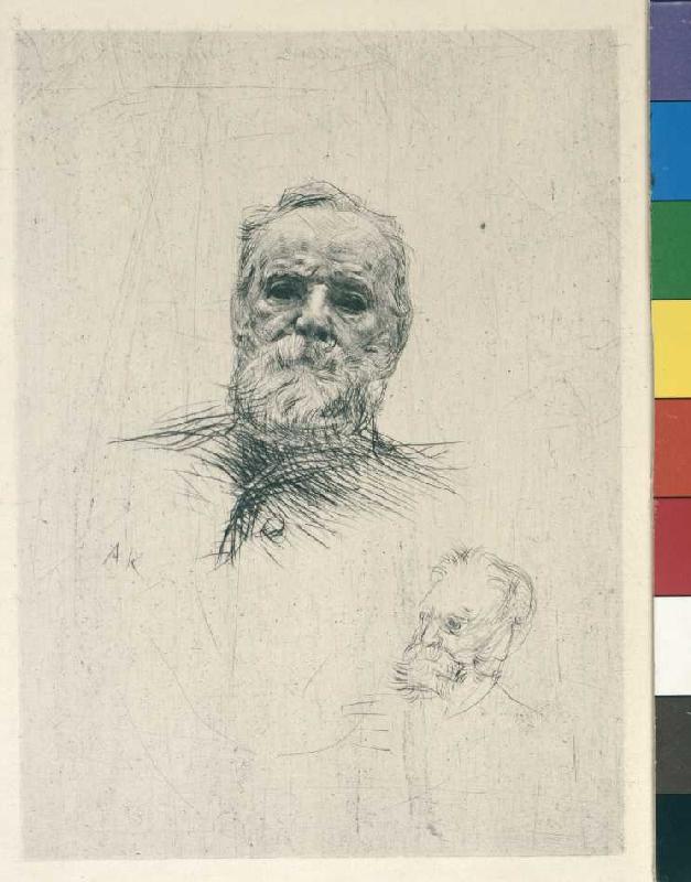 Zwei Bildnisse Victor Hugos od Auguste Rodin