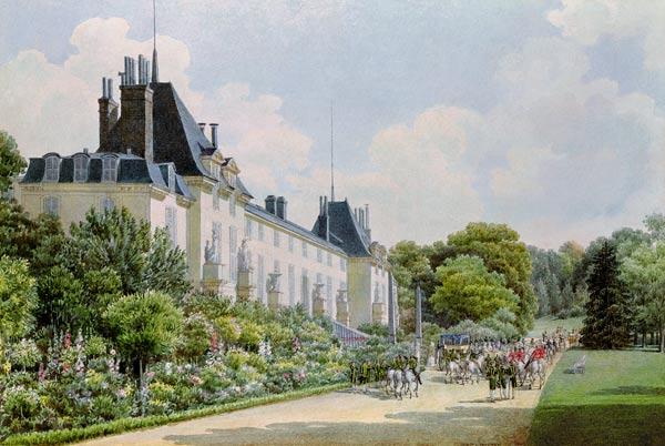 View of the Garden Facade of the Chateau, from a collection of twelve 'Views of the Malmaison'  on