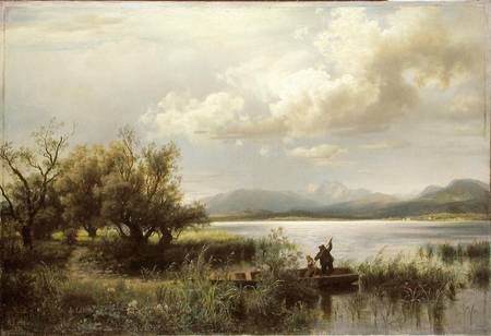 Bayern Landscape od Augustus Wilhelm Leu