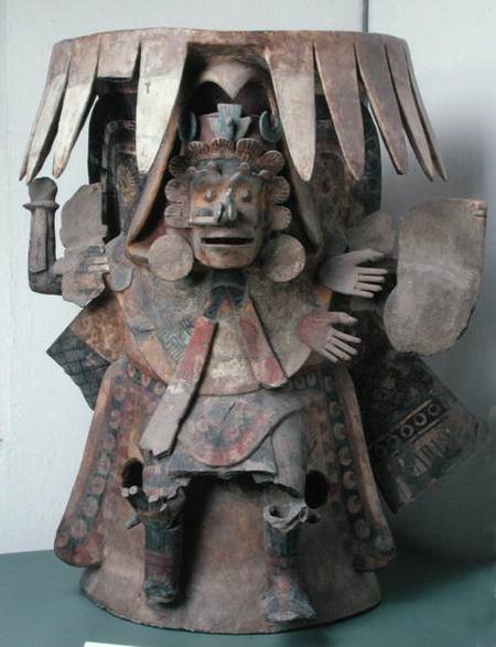 Anthropomorphic Brazier, found in area of Templo Mayor od Aztec