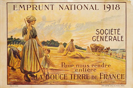 Poster for the Loan for National Defence from the Societe Generale od B. Chavannaz