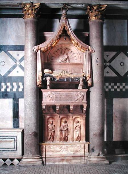 View of the tomb of Pope John XXIII (c.1370-1419) od B. di B. di