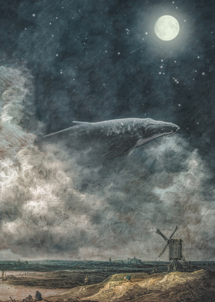 Whale In Painting od Baard Martinussen