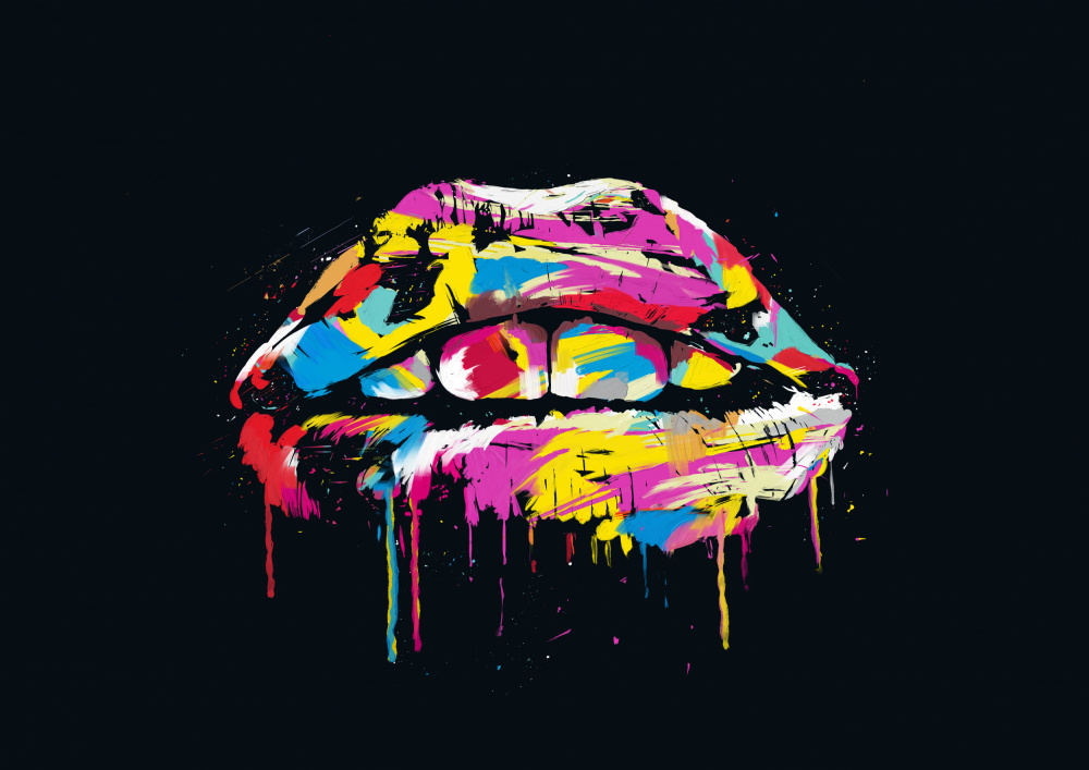 Colorful lips od Balazs Solti