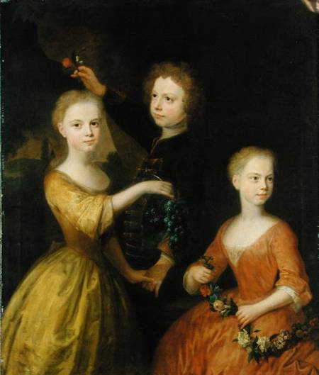 The Children of Councillor Barthold Heinrich Brockes (1680-1747) od Balthasar Denner