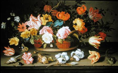 Basket of flowers od Balthasar van der Ast