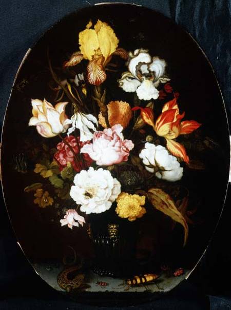 Still Life of Flowers in a Vase, 1624 od Balthasar van der Ast