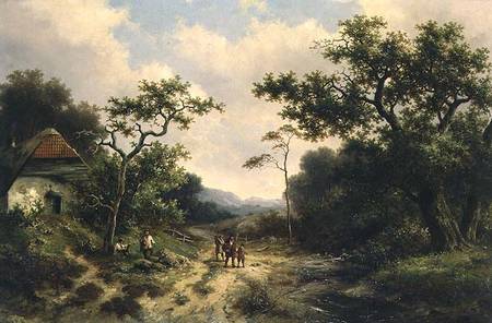 Country Landscape od Barend Cornelisz. Koekkoek