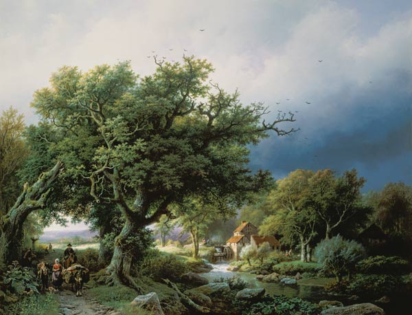 Landscape with a Mill od Barend Cornelisz. Koekkoek