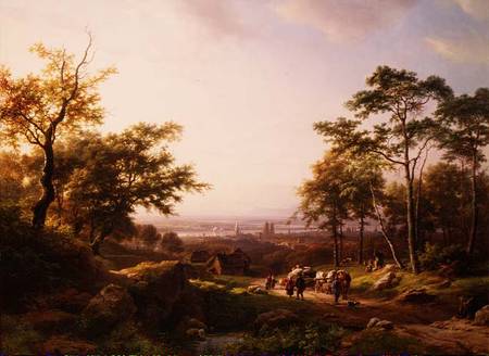 A Rhine Landscape od Barend Cornelisz. Koekkoek