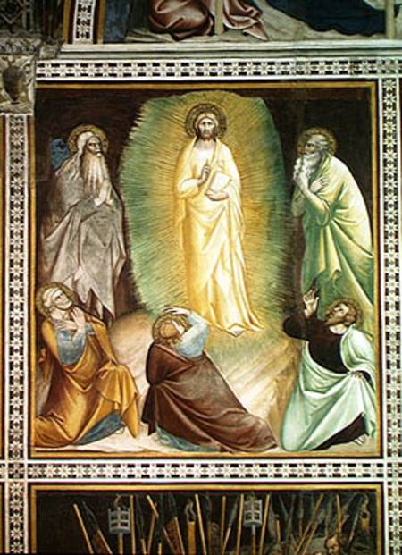 Transfiguration of Christ, from a series of Scenes of the New Testament od Barna  da Siena
