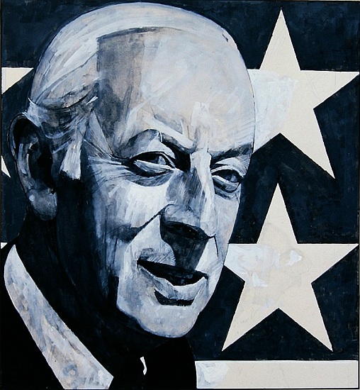 Portrait of Alistair Cooke, illustration for The Listener, 1970s od Barry  Fantoni