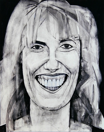 Portrait of Esther Rantzen, illustration for The Media Mob od Barry  Fantoni