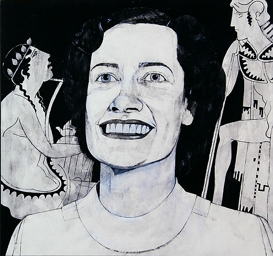 Portrait of Joan Sutherland, illustration for The Sunday Times, 1970s od Barry  Fantoni