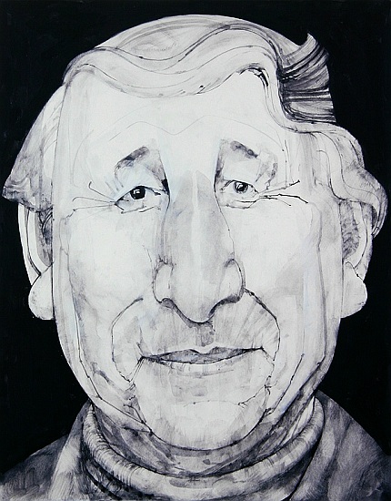 Portrait of Johnny Morris, illustration for The Listener, 1970s od Barry  Fantoni