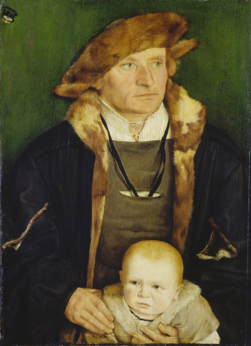 Portrait of Hans Urmiller and his Son od Barthel Beham
