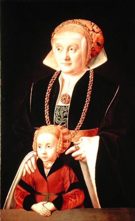 Portrait of a Woman with her Daughter od Bartholomaeus Bruyn