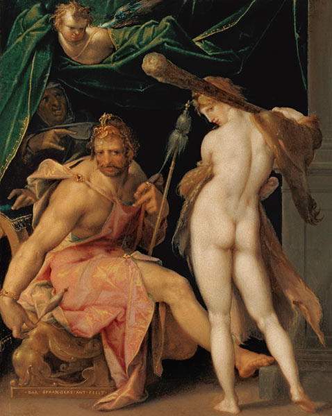 Herakles and Omphale od Bartholomäus Spranger